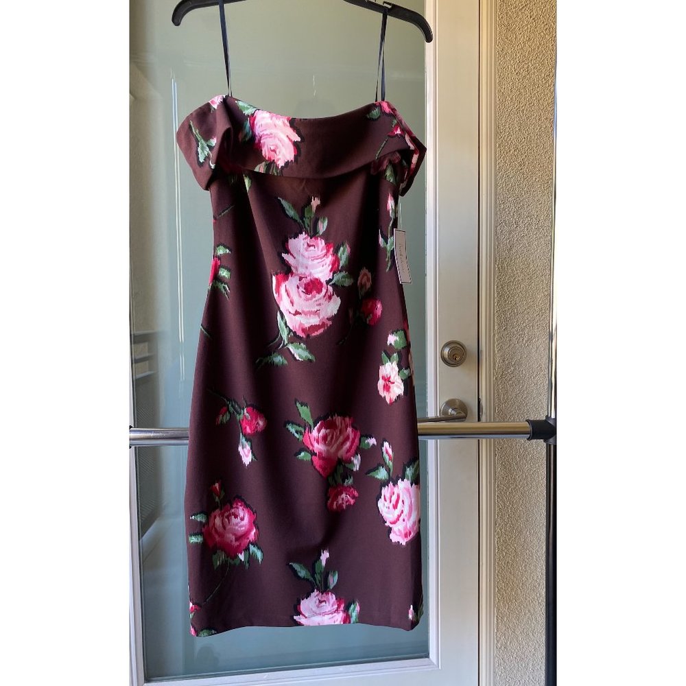 Premier Amour Off Shoulder Floral Body Dress Sz14